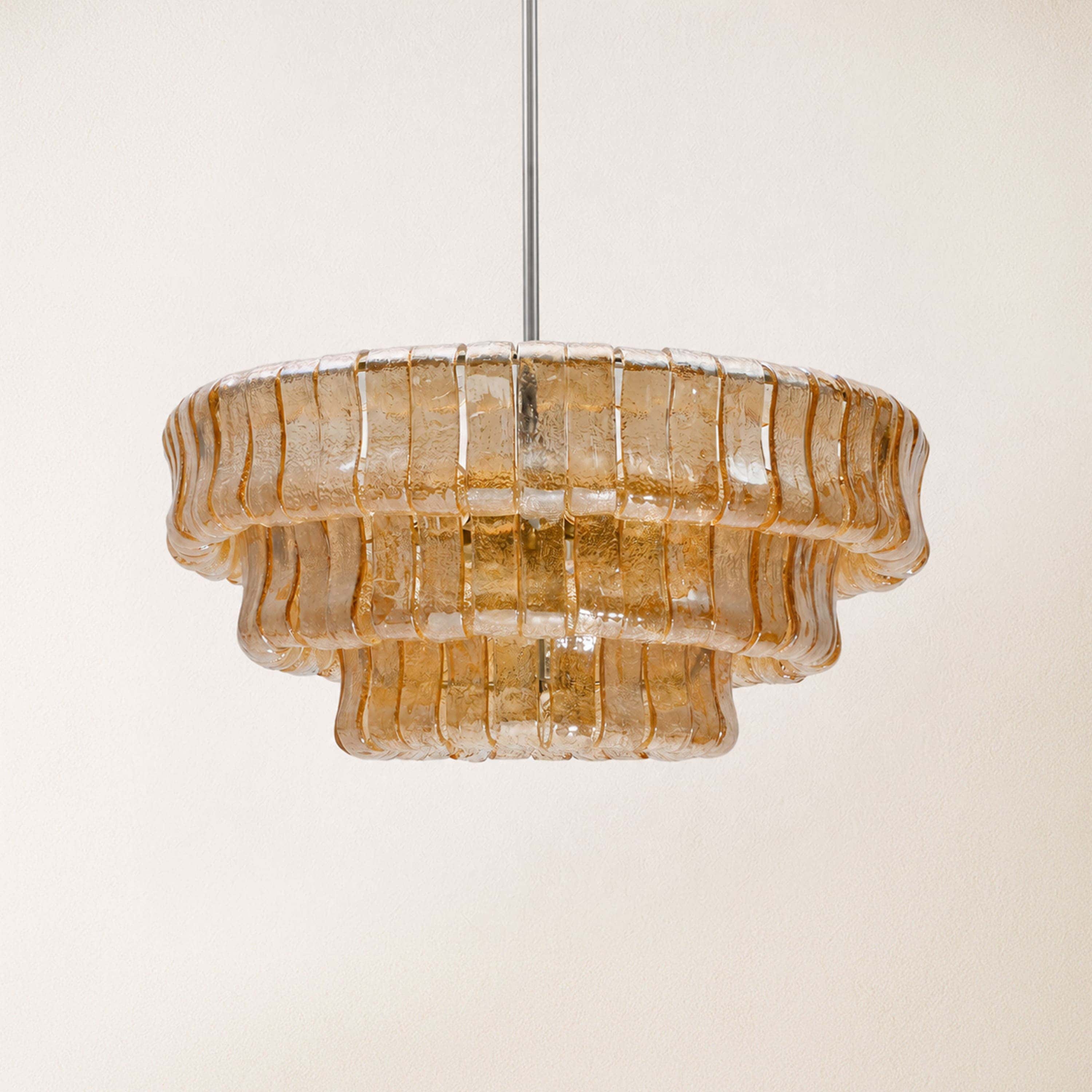 Wlass Art Glass Round Chandelier