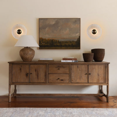 Miles Alabaster Wall Lamp 30cm D