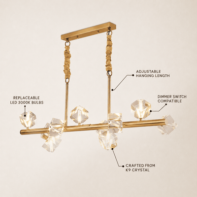 Stravon Radiant Structure Crystal Linear Chandelier