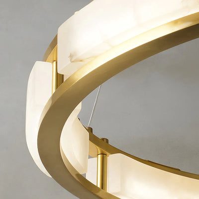 Serenique Qatar Alabaster Round Chandelier