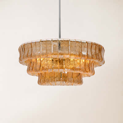 Ondalia Art Glass Round Chandelier