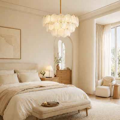 Marivelle Luxury Shell Glass Chandelier