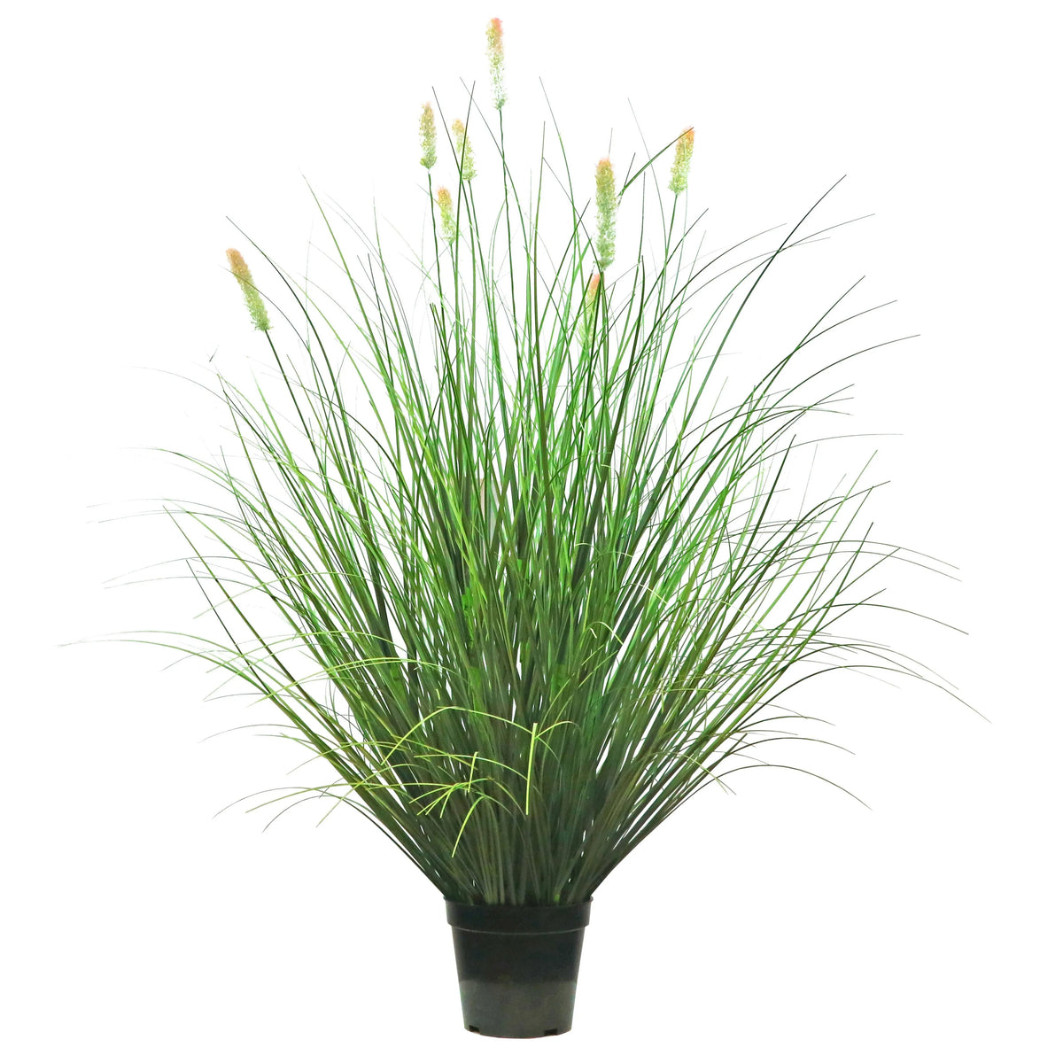 Artificial 8-Head Short Pine Grass with Curved Onion Grass Bonsai 110cm H