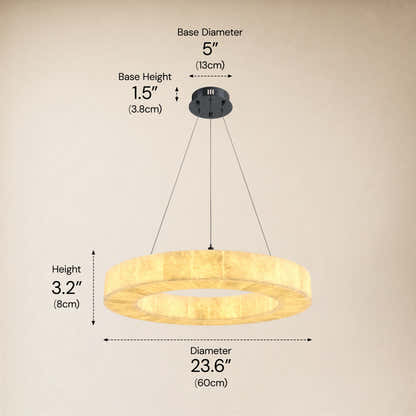 Soluna Alabaster Custom Round Chandelier