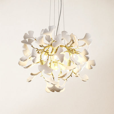 Twilight Branches Ceramic Glow Round Chandelier 60cm D