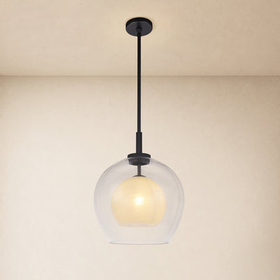 Maren Glass Globe Pendant 14"D