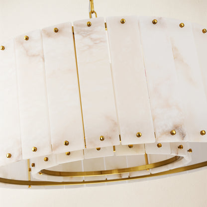 Nivislight Alabaster Round Chandelier 60.9cm