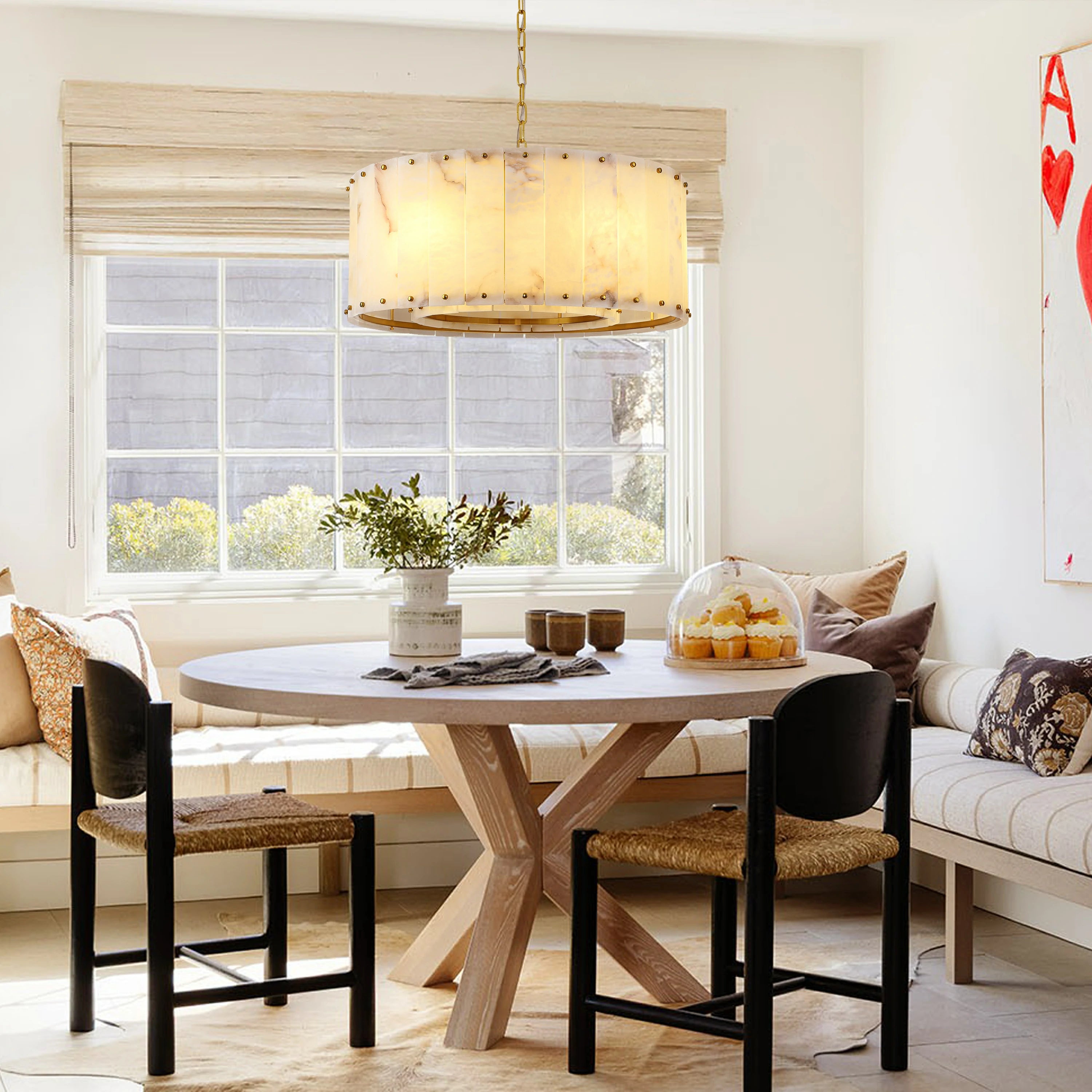 Nivislight Alabaster Round Chandelier 60.9cm