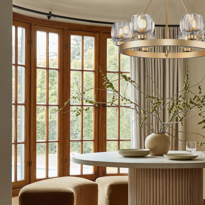 Vellum Round Chandelier 61cm D