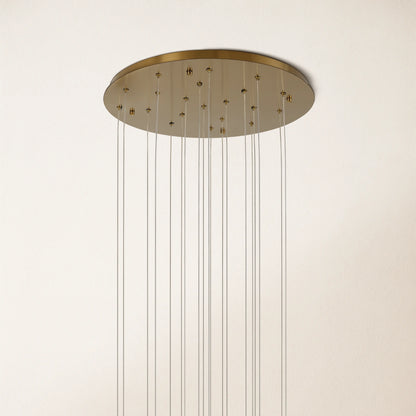 Dave Alabaster High Ceiling Staircase Chandelier 61cm D