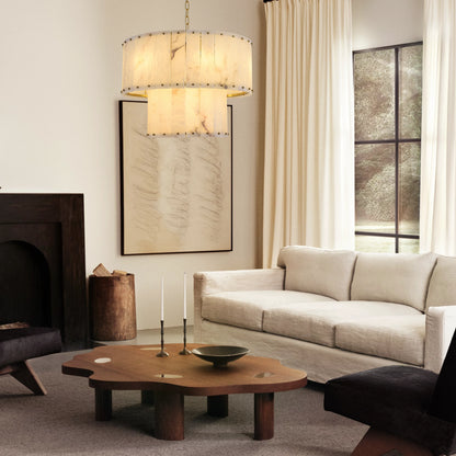 Nivislight Alabaster Round Chandelier 60.9cm