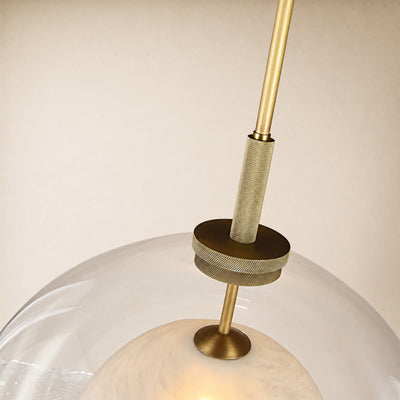Maren Glass Globe Pendant 10"D