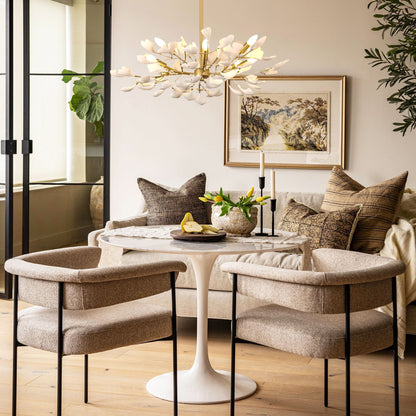 Twilight Branches Ceramic Ginkgo Chandelier 85cm D