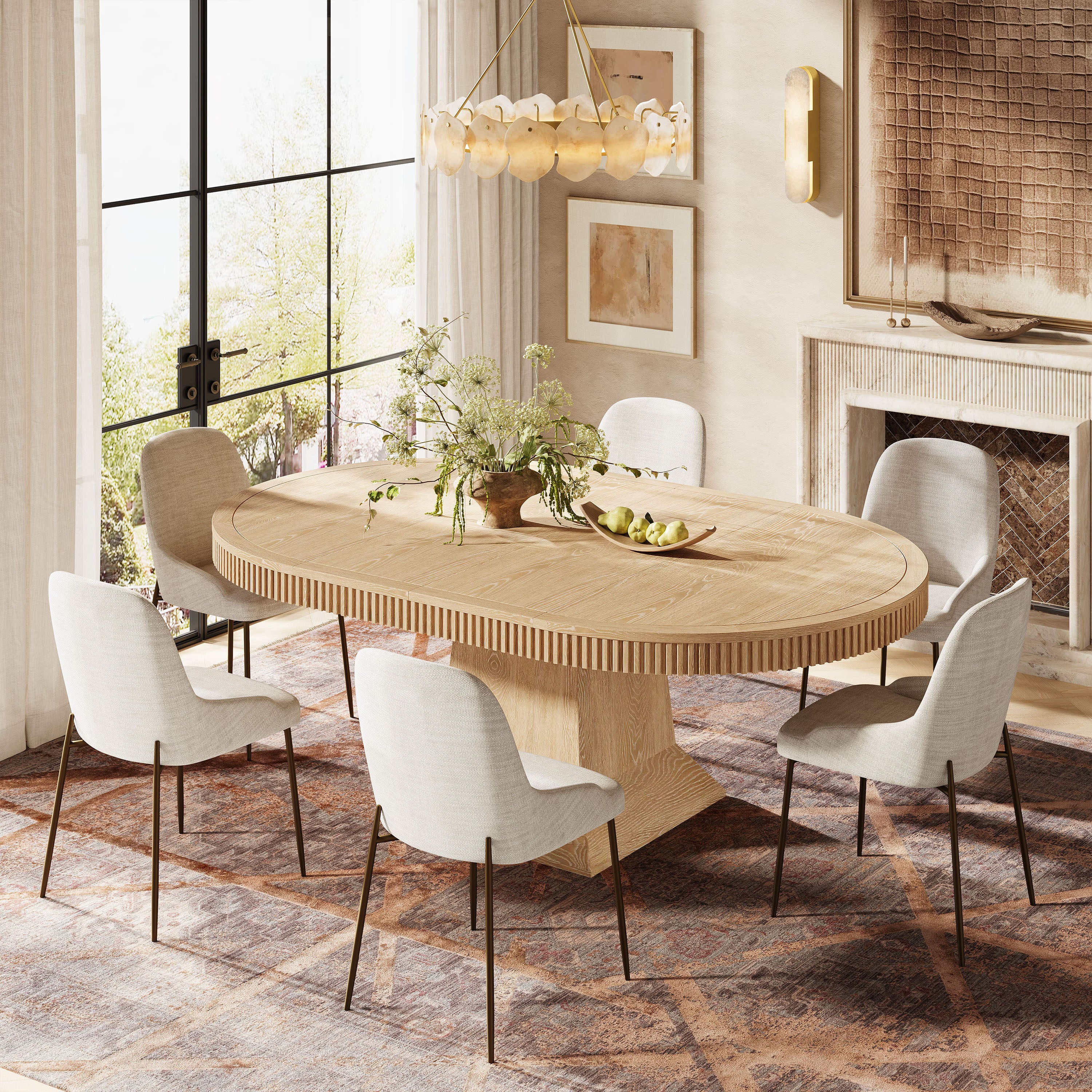 Ansel Dining Table Set for 4-8