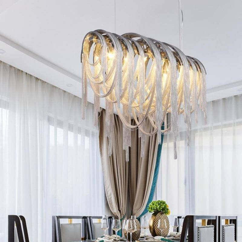 Teresa Cadena Chain Tassel Dining Room Chandelier