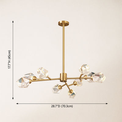 Aurelium Nova Crystal Linear Chandelier