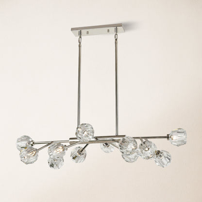Parisian Crystal Linear Chandelier 122 cm L