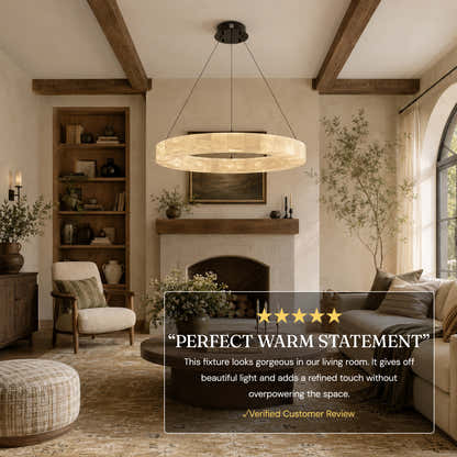 Soluna Alabaster Custom Round Chandelier