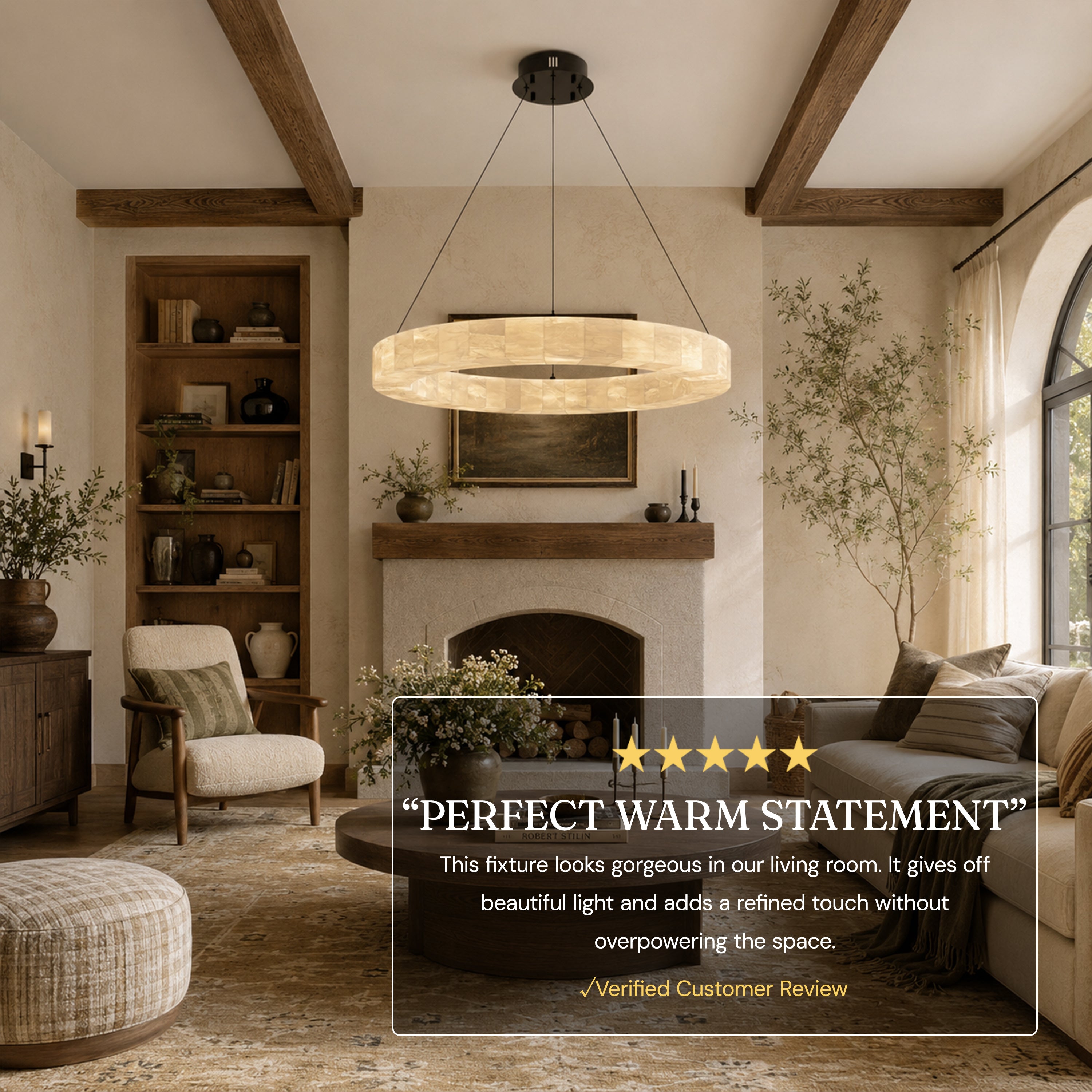Soluna Alabaster Custom Round Chandelier