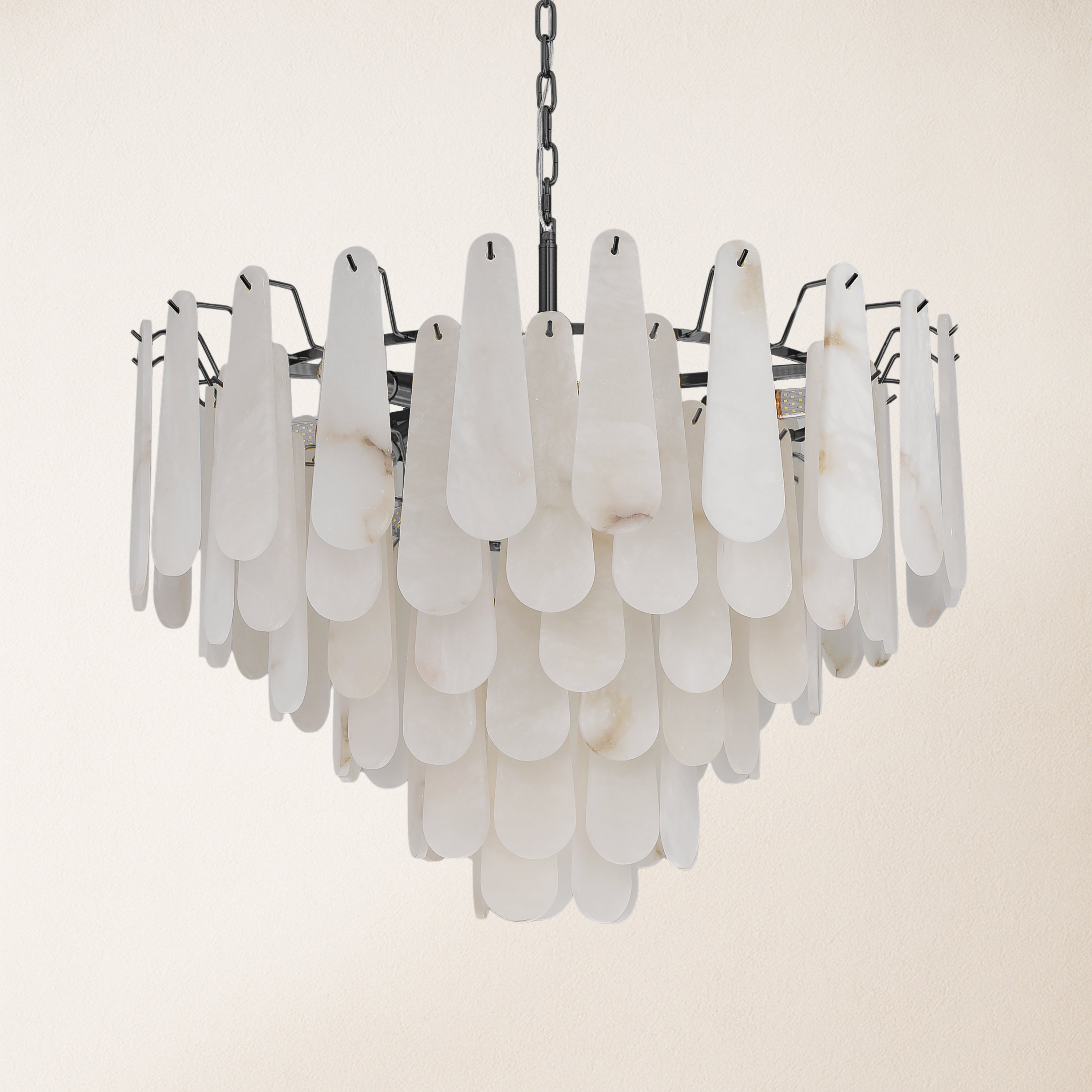 Caldera Alabaster Round Chandelier 80cm