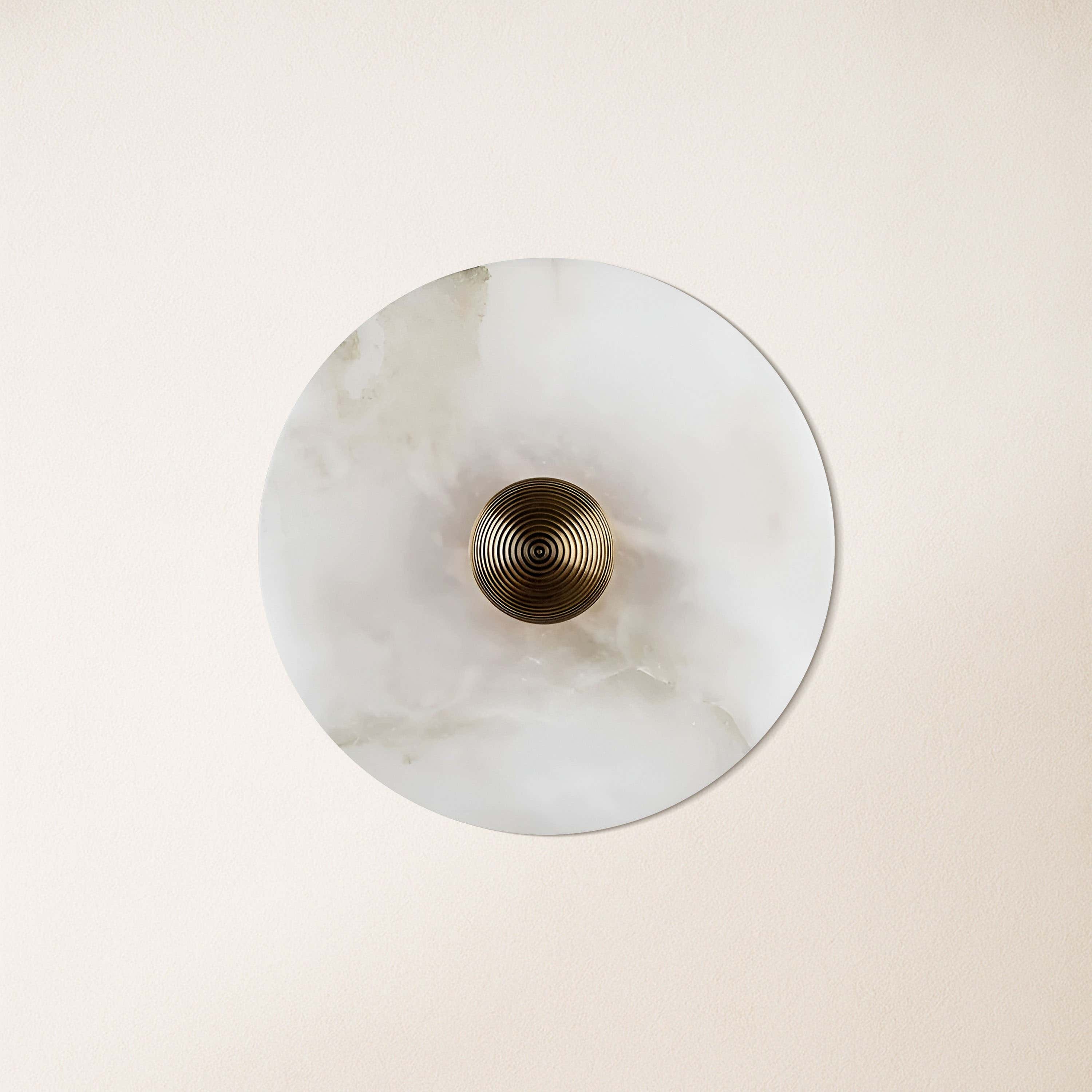 Miles Alabaster Wall Lamp 30cm D