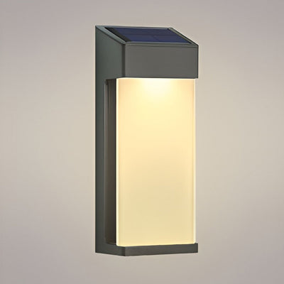 Kraken Rectangular Solar Outdoor Wall Light 2 Pcs