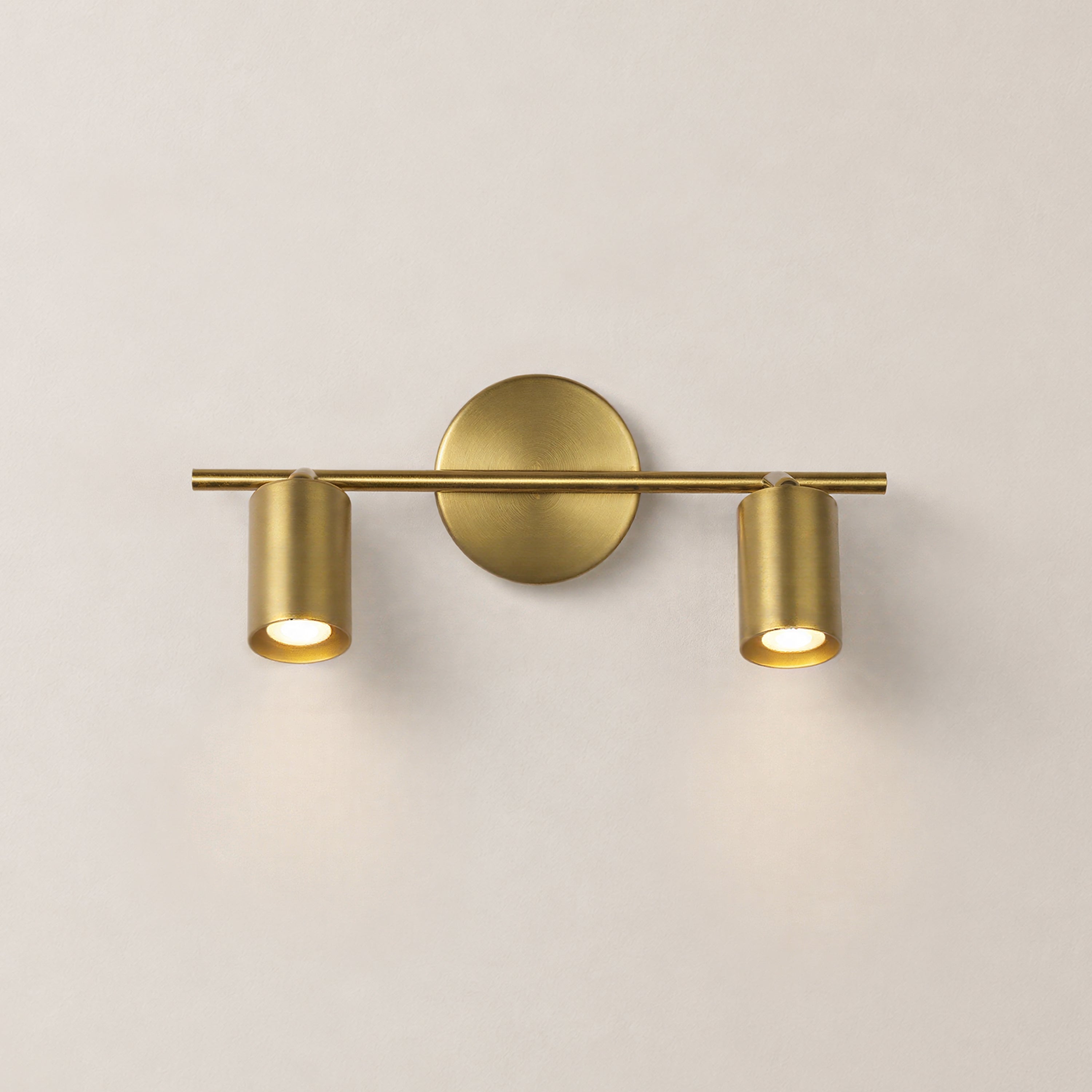 Erin Cylindrical 2-Light Wall Sconce #_First_# #Finish_Gold