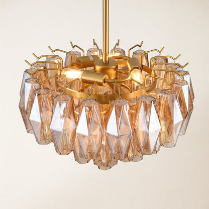 Celestial Drop Glass Crystal Glass Chandelier 43cm D
