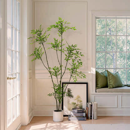 Faux Nandina Tree 210cm H