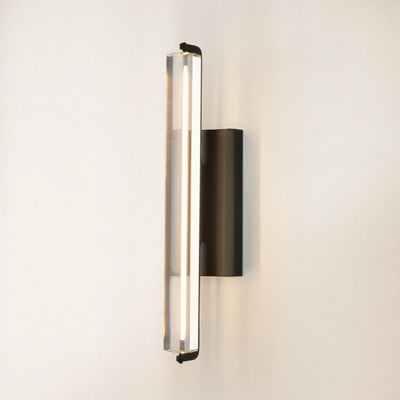 Clara Glow Crystal Single Wall Sconce 19"