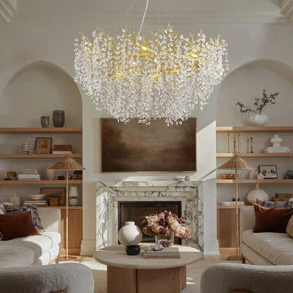 Lustre Branches Halo Chandelier 122cm