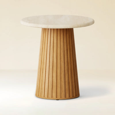 Emery Sintered Stone Side Table 50cm W