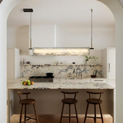 Seranova Alabaster Dining Linear Chandelier