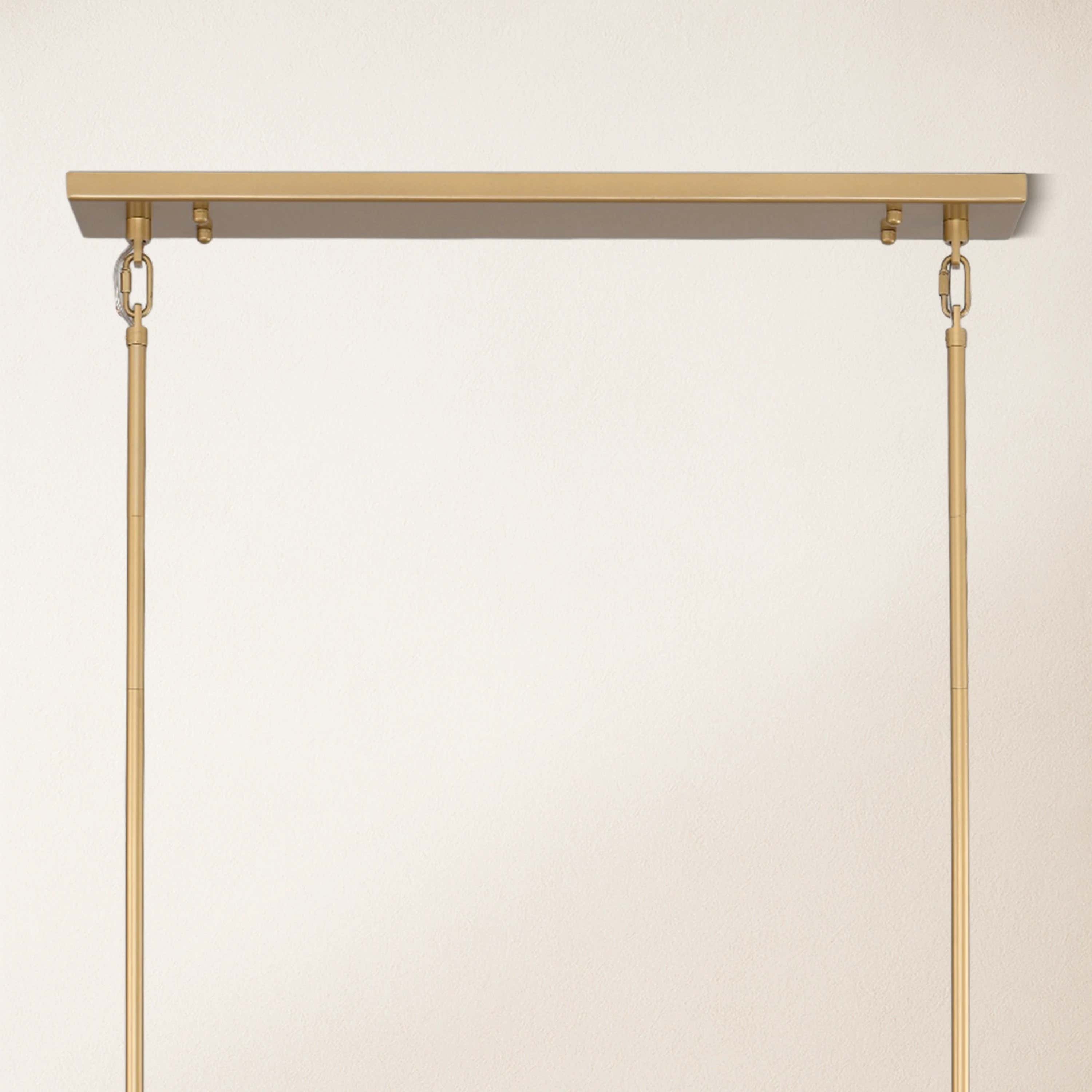 Vellum Rectangular Chandelier 68"W