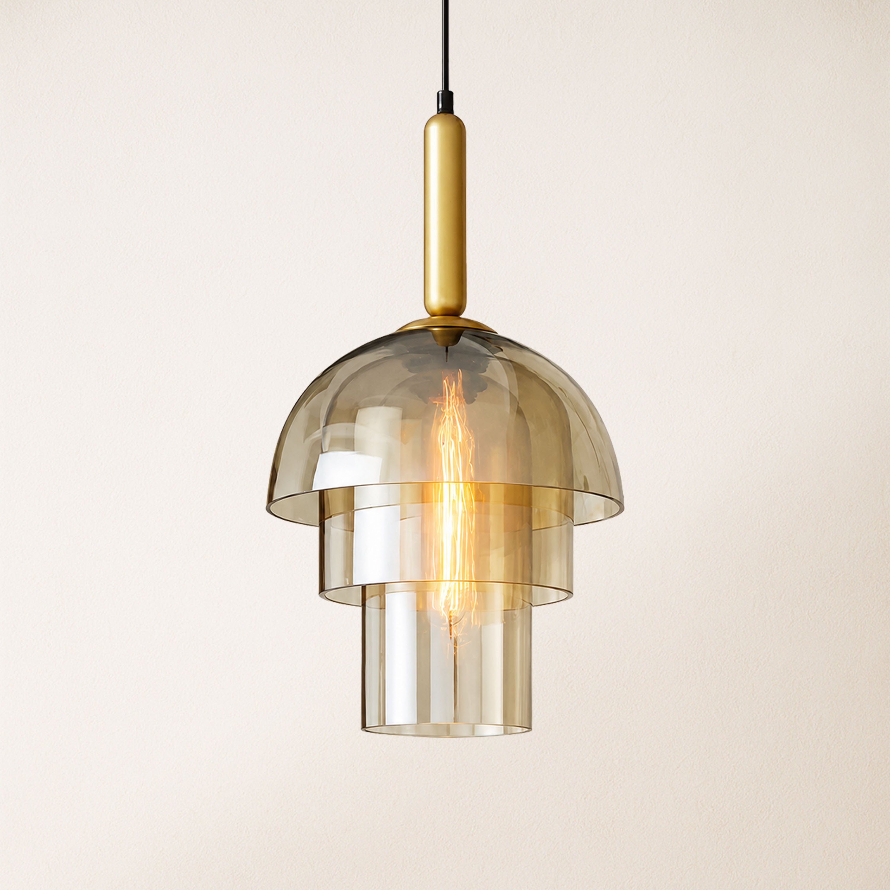 Velorien Glass Tiered Pendant Light