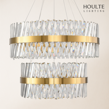 Vetro Prism Crystal 2-Tier Chandelier 80cm L