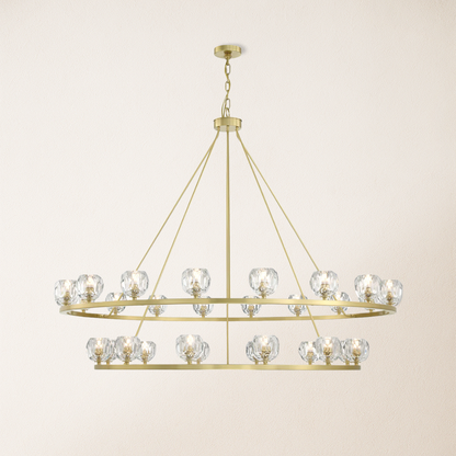Aragon Tiered Crystal Chandelier 150 cm W