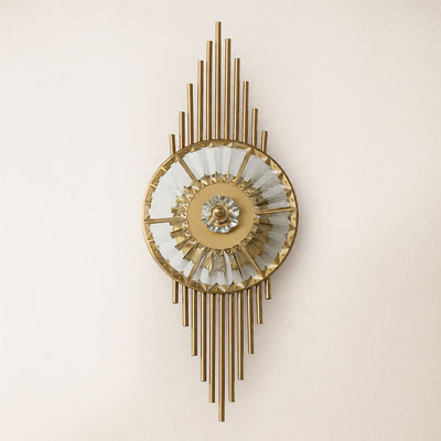 Axionna Crystal Gear Wall Sconce
