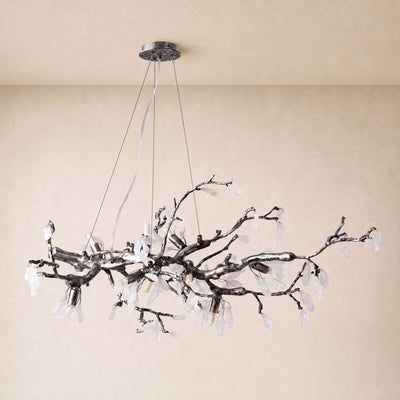 Arboris Rose Quartz Branch Chandelier 39.3"W