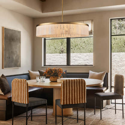 Janina Alabaster Round Chandelier 105cm D