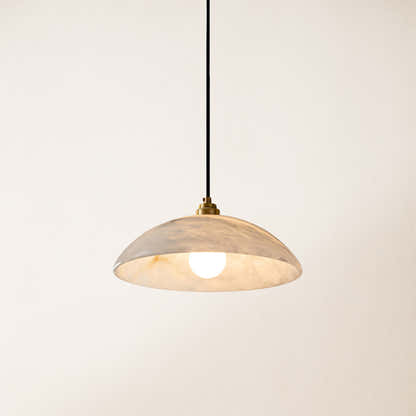 Dadaly Alabaster Modern Small Art Pendant 16"D