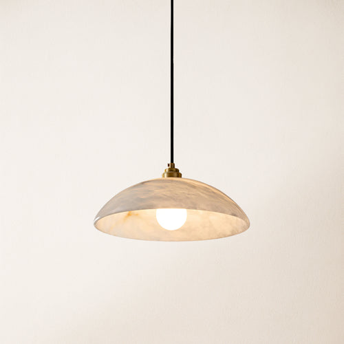 Dadaly Alabaster Modern Small Art Pendant 16"D