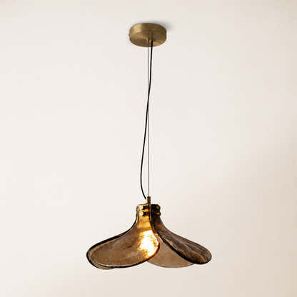 Eora Amber Glass Pendant Light