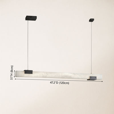 Caliora Alabaster Linear Chandelier