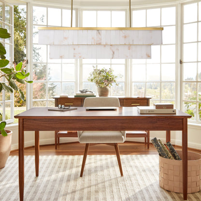 Solmare Alabaster Rectangular Chandelier 138cm