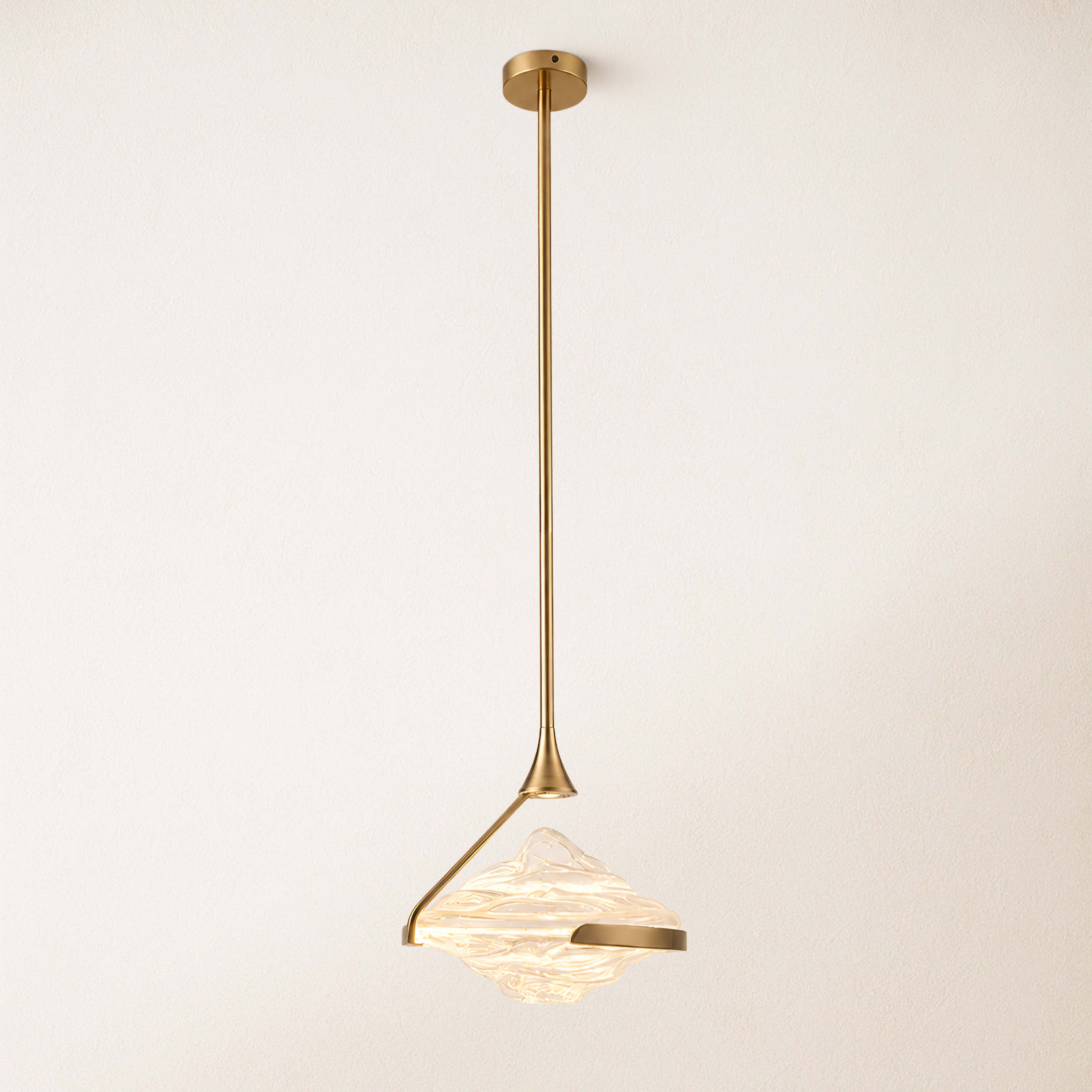 Rivelia Glass Wavy Pendant Light