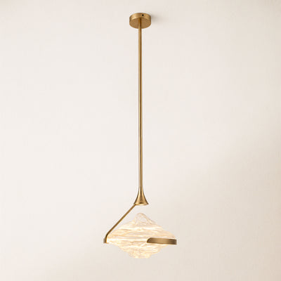 Rivelia Glass Wavy Pendant Light