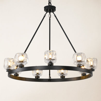 Vellum Round Chandelier 91cm D