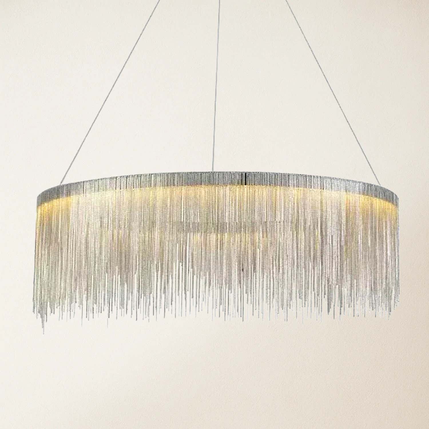 Teresa Cadena Steel Tassel Chandelier 80cm D