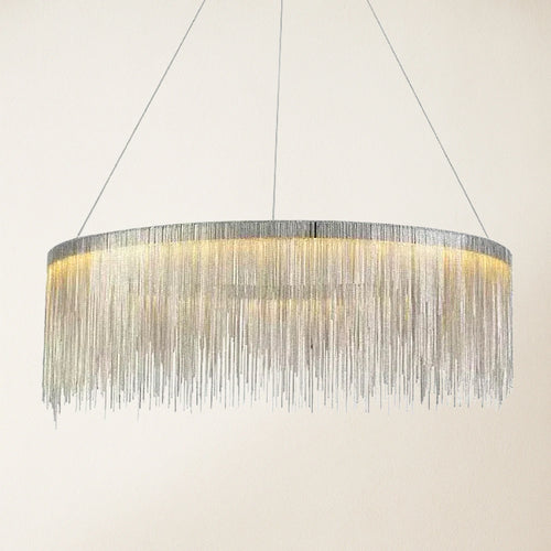 Teresa Cadena Steel Tassel Chandelier 80cm D